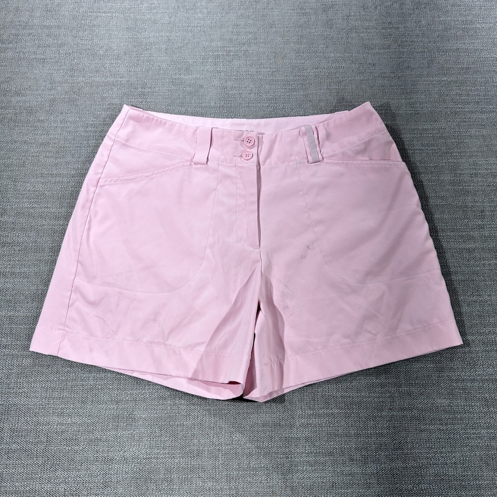 Nike Golf Shorts Womens 8 Pink Good NikeFIT DRY Athletic Pockets 1628